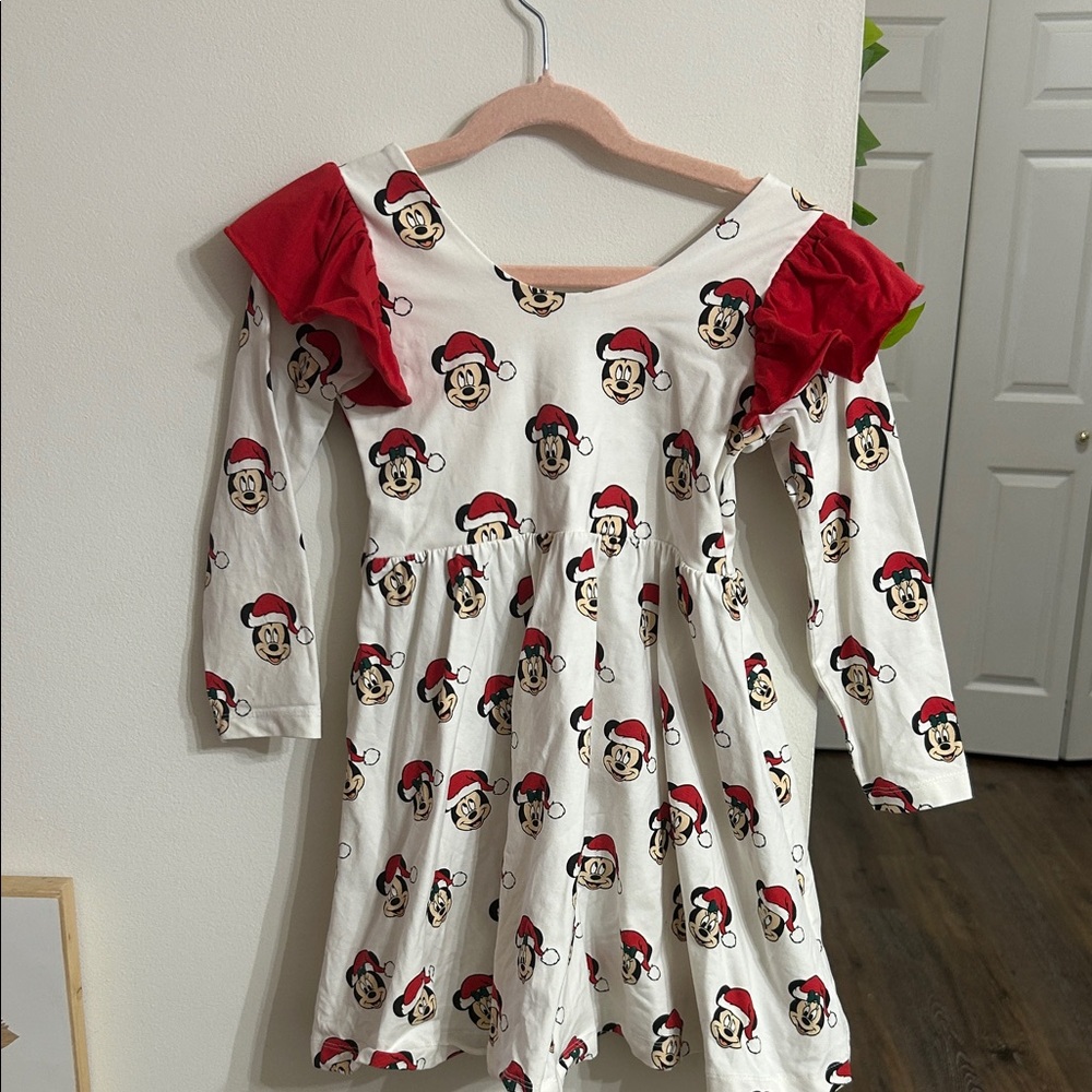 Mickie and Minnie Dress in Red and White